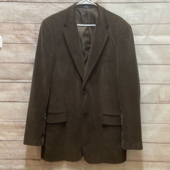 SADDLEBRED BROWN CORDUROY BLAZER - Picture 1 of 6